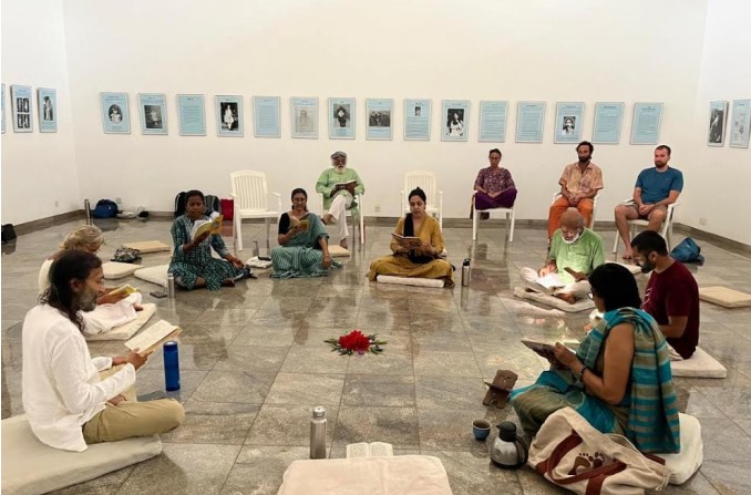 Community study at Savitri Bhavan
